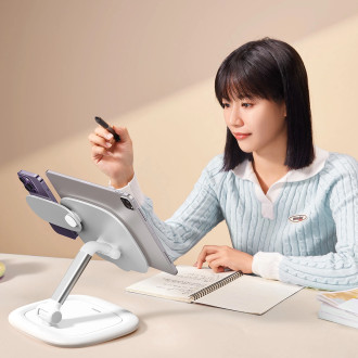 Supporto per tablet regolabile serie Baseus Seashell - bianco