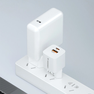 Wozinsky CMWCW 20W USB-C / USB-A nástěnná nabíječka - bílá