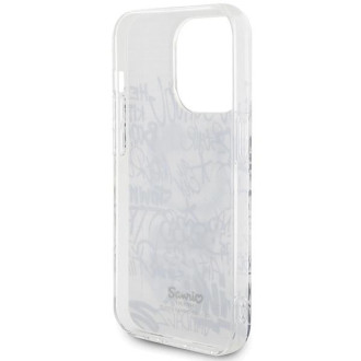 Custodia Hello Kitty IML Kitty On Bricks Graffiti per iPhone 15 Pro - bianca
