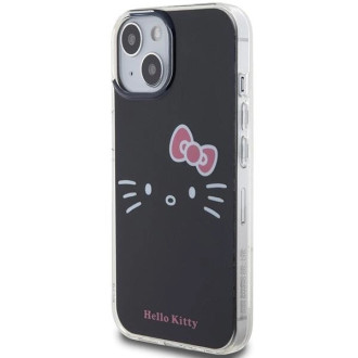 Custodia Hello Kitty IML Kitty Face per iPhone 15 - nera