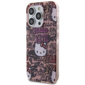 Custodia Hello Kitty IML Tags Graffiti per iPhone 15 Pro Max - rosa