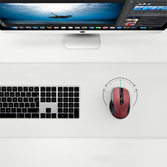 Ugreen MU006 bezdrátová optická myš USB 2,4 GHz / Bluetooth 5.0 4000 DPI - červená