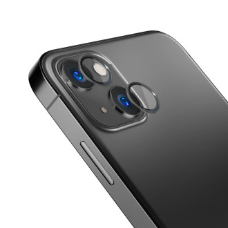 Sklo fotoaparátu pro iPhone 14 Plus 9H pro objektiv 3mk Lens Protection Pro série - šedé