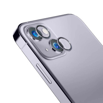 Sklo fotoaparátu iPhone 14 Plus 9H pro objektivy 3mk Lens Protection Pro Series – fialové