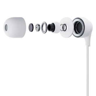 Kabelová sluchátka USB-C 3mk – bílá