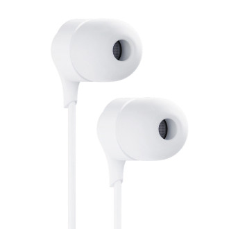 Kabelová sluchátka USB-C 3mk – bílá