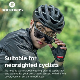 Polarizační cyklistické brýle Rockbros SP304 - šedé