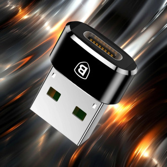Baseus adaptér z USB Type-C na USB černý (CAAOTG-01)