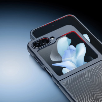 Obrněné pouzdro pro Samsung Galaxy Z Flip 5 Dux Ducis Aimo Mag - černé