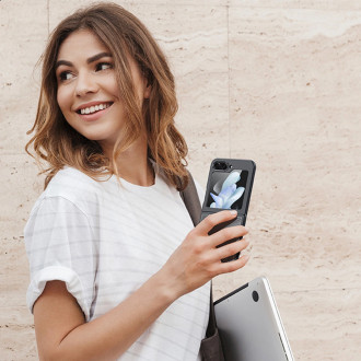 Obrněné pouzdro pro Samsung Galaxy Z Flip 5 Dux Ducis Aimo Mag - černé