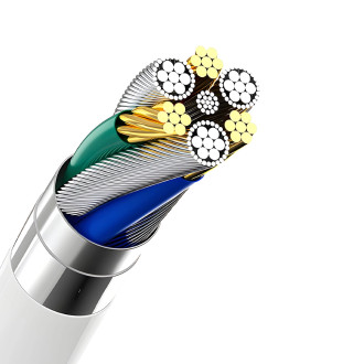 Dudao A4EU USB-A 2.1A nástěnná nabíječka - bílá + USB-A - Lightning kabel