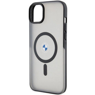 Pouzdro BMW BMHMP14MDSLK iPhone 14 Plus 6,7&quot; černo/černé pevné pouzdro Signature MagSafe