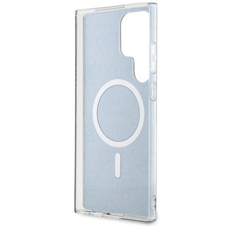 Guess GUHMS23LH4STK S23 Ultra S918 černo/černé pevné pouzdro 4G MagSafe