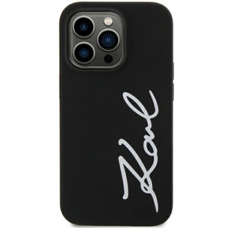 Karl Lagerfeld KLHCN61SKSVGK iPhone 11 / Xr 6,1&quot; černý/černý pevný obal silikonový podpis