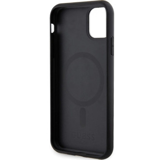 Guess GUHMN61PSAHMCK pouzdro pro iPhone 11 / Xr - černé Saffiano MagSafe