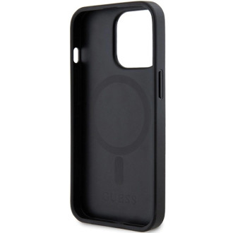 Pouzdro Guess GUHMP13XPSAHMCK pro iPhone 13 Pro Max 6,7&quot; - černé Saffiano MagSafe