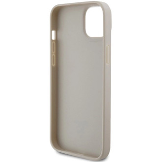 Guess GUHCP15SPCRTHCD iPhone 15 6,1&quot; zlato/zlatý pevný obal Croco Triangle Metal Logo