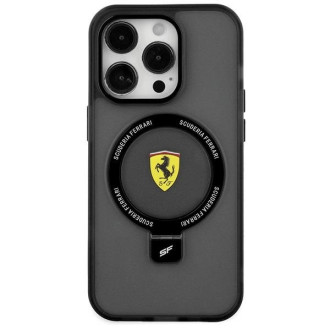 Ferrari FEHMP15SUSCAK iPhone 15 6,1&quot; černé/černé pevné pouzdro Ring Stand 2023 Collection MagSafe
