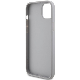 Guess GUHCP15SPS4DGPS iPhone 15 6,1&quot; stříbrný/stříbrný pevný obal Strass Metal Logo