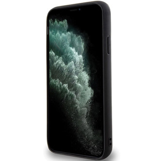 Karl Lagerfeld KLHCN613DMKRLK iPhone 11 / Xr 6,1&quot; černý/černý pevný obal 3D Rubber Multi Logo