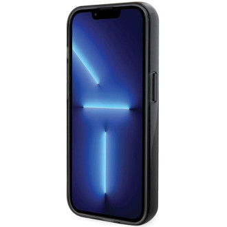 Karl Lagerfeld KLHMP13LHMRSKCK iPhone 13 Pro 6,1&quot; černo/černé pevné pouzdro Ring Stand Karl&amp;Choupette MagSafe