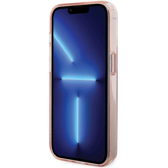 Karl Lagerfeld KLHMP15LHMRSCHP iPhone 15 Pro 6,1&quot; růžové/růžové pevné pouzdro Ring Stand Choupette Head MagSafe