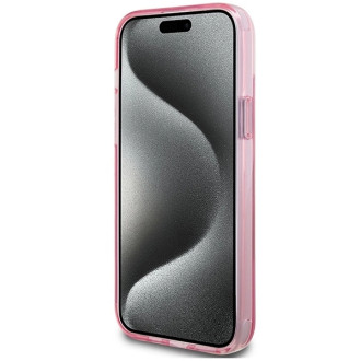 Karl Lagerfeld Ring Stand Pouzdro Karl&amp;Choupette MagSafe pro iPhone 15 Plus - růžové