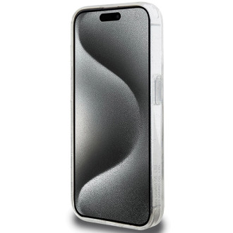 Karl Lagerfeld KLHMP15SHMRSKHH iPhone 15 6,1&quot; bílé/bílé pevné pouzdro Ring Stand Karl Head MagSafe