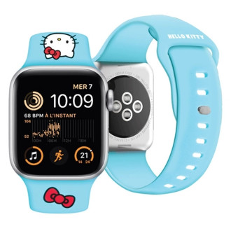 Hello Kitty silikonový řemínek na hlavu pro Apple Watch 38/40/41mm - modrý