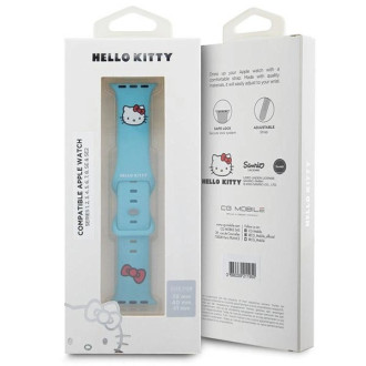 Hello Kitty silikonový řemínek na hlavu pro Apple Watch 38/40/41mm - modrý