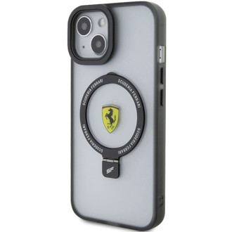 Ferrari Ring Stand 2023 Collection MagSafe Case pro iPhone 15 Plus / 14 Plus – černý
