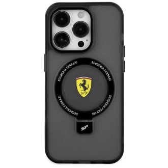 Ferrari Ring Stand 2023 Collection MagSafe Case pro iPhone 15 Plus / 14 Plus – černý