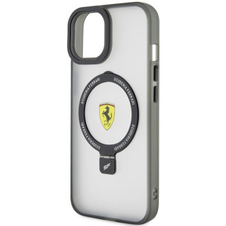 Ferrari Ring Stand 2023 Collection MagSafe Case pro iPhone 15 Plus / 14 Plus – černý