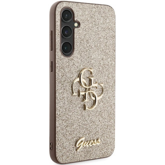 Guess GUHCS23FEHG4SGD S23 FE S711 zlato/zlaté pevné pouzdro Glitter Script Big 4G