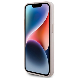 Pouzdro Guess 4G Metal Gold Logo pro iPhone 15 Pro Max - růžové