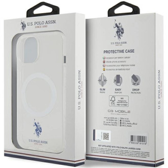 US Polo USHMP15SUCIT iPhone 15 6,1&quot; průhledná kolekce MagSafe