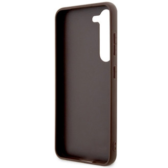 Pouzdro Guess 4G Big Metal Logo pro Samsung Galaxy S24+ - hnědé