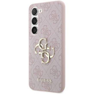 Pouzdro Guess 4G Big Metal Logo pro Samsung Galaxy S24+ - růžové