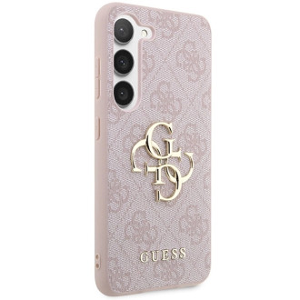 Pouzdro Guess 4G Big Metal Logo pro Samsung Galaxy S24+ - růžové