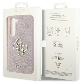 Pouzdro Guess 4G Big Metal Logo pro Samsung Galaxy S24+ - růžové