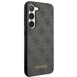Pouzdro Guess 4G Metal Gold Logo pro Samsung Galaxy S24+ - černé