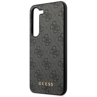 Pouzdro Guess 4G Metal Gold Logo pro Samsung Galaxy S24+ - černé