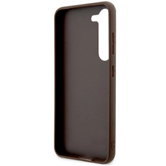 Pouzdro Guess 4G Stripe Collection pro Samsung Galaxy S24+ - hnědé