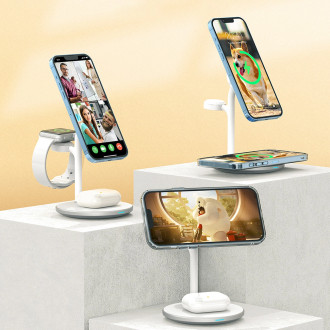 Choetech 3v1 indukční nabíjecí stanice iPhone 12/13/14, AirPods Pro, Apple Watch černé (T585-F)