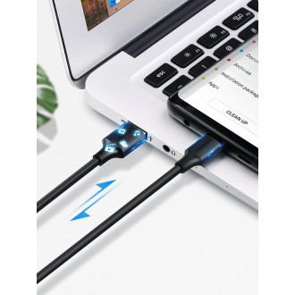Ugreen cable USB - USB Type C 480 Mbps 3 A 1.5 m cable black (US287 60117)