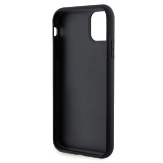 Pouzdro Guess GUHCN61HG4SGK pro iPhone 11 / Xr - černé Glitter Script Big 4G