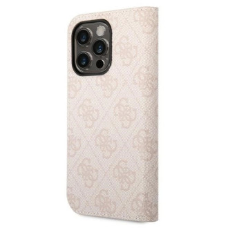 Guess GUBKP14XHG4SHP iPhone 14 Pro Max 6.7 &quot;pink / pink book 4G Vintage Gold Logo