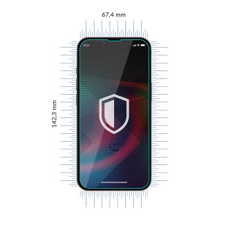 Tvrzené sklo pro iPhone 14 Pro Max / 14 Plus hybrid flexi 7H z řady 3mk FlexibleGlass