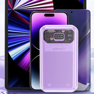 Powerbanka Acefast 20000mAh Sparkling Series rychlé nabíjení 30W fialová (M2)