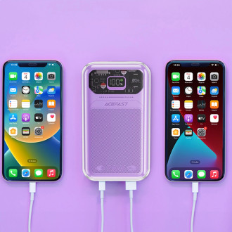 Powerbanka Acefast 20000mAh Sparkling Series rychlé nabíjení 30W fialová (M2)